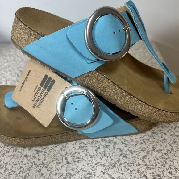 Haflinger Womens Corinna Leather Slide Sandals Shoes 38 Med BHFO 1882 NEW $135 - Picture 5 of 11